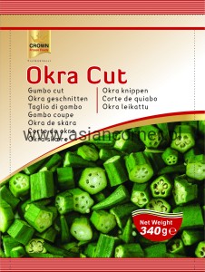 Crown Okra Cut 340g