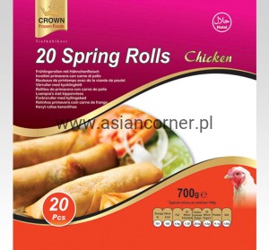 Crown Chicken Spring Rolls 700g